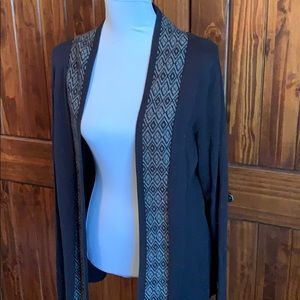 Black and gray cardigan size M.  Croft and Barrow